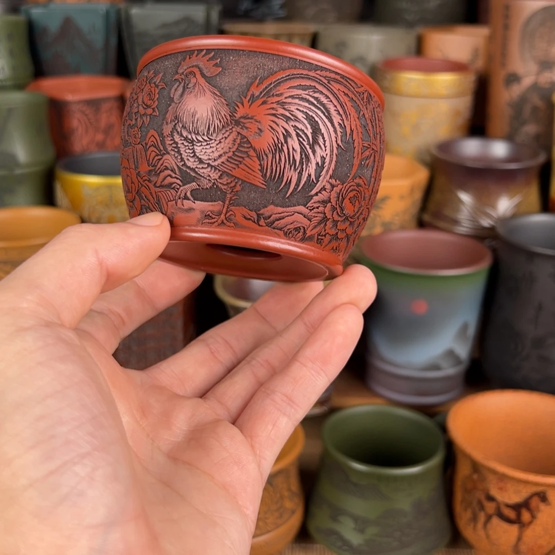 紫砂茶杯紫砂主人杯