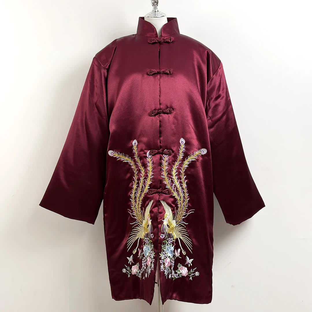 高端女老人百岁服金凤呈祥七件套