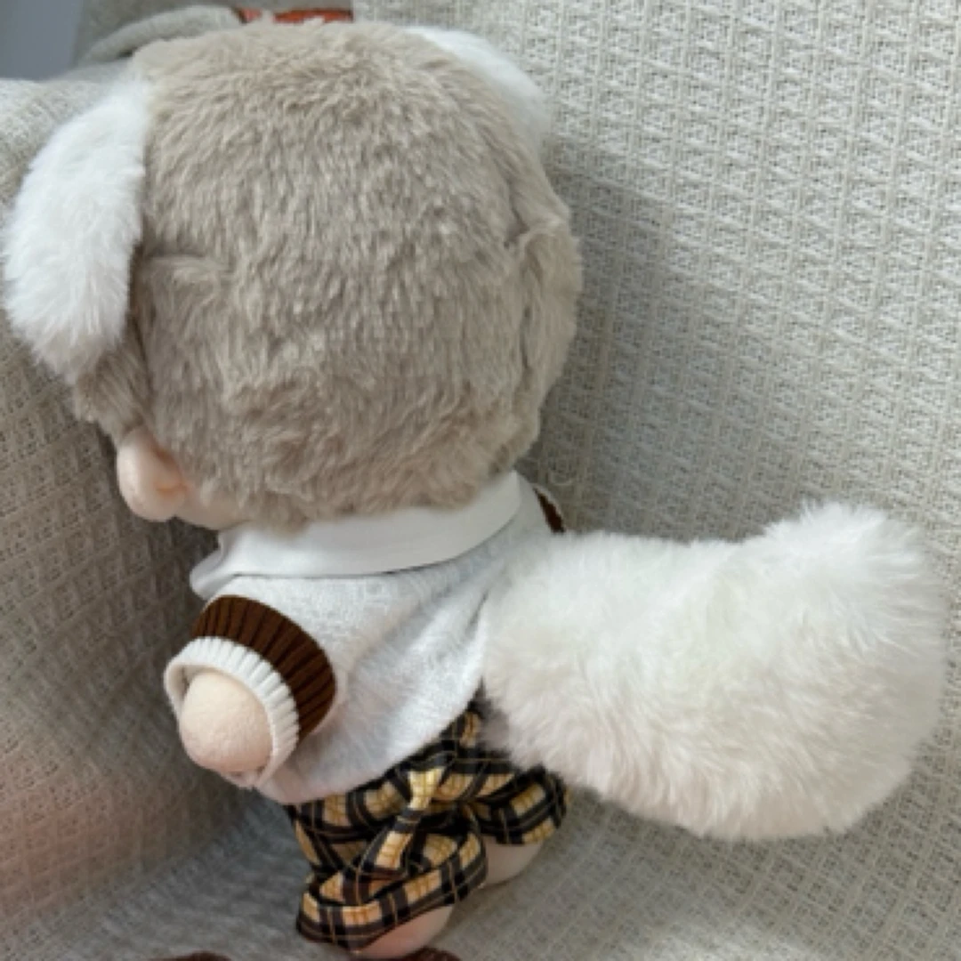 20cm棉花娃娃bjd4分6分无属性电动毛绒尾巴声控磁吸尾巴cosplay