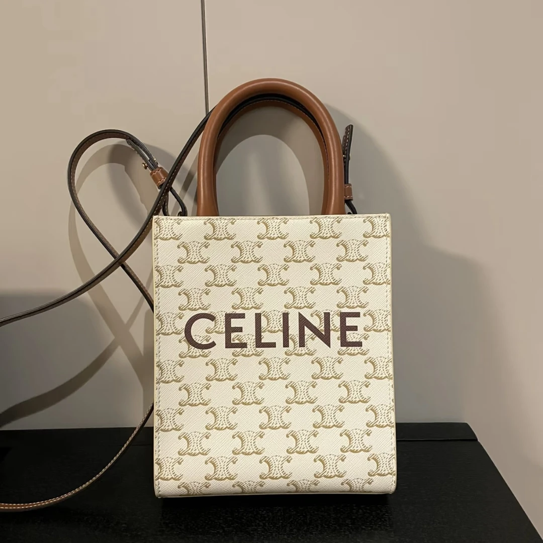 95新 Celine/思琳 Celine思琳白花琴谱小号手拎斜挎