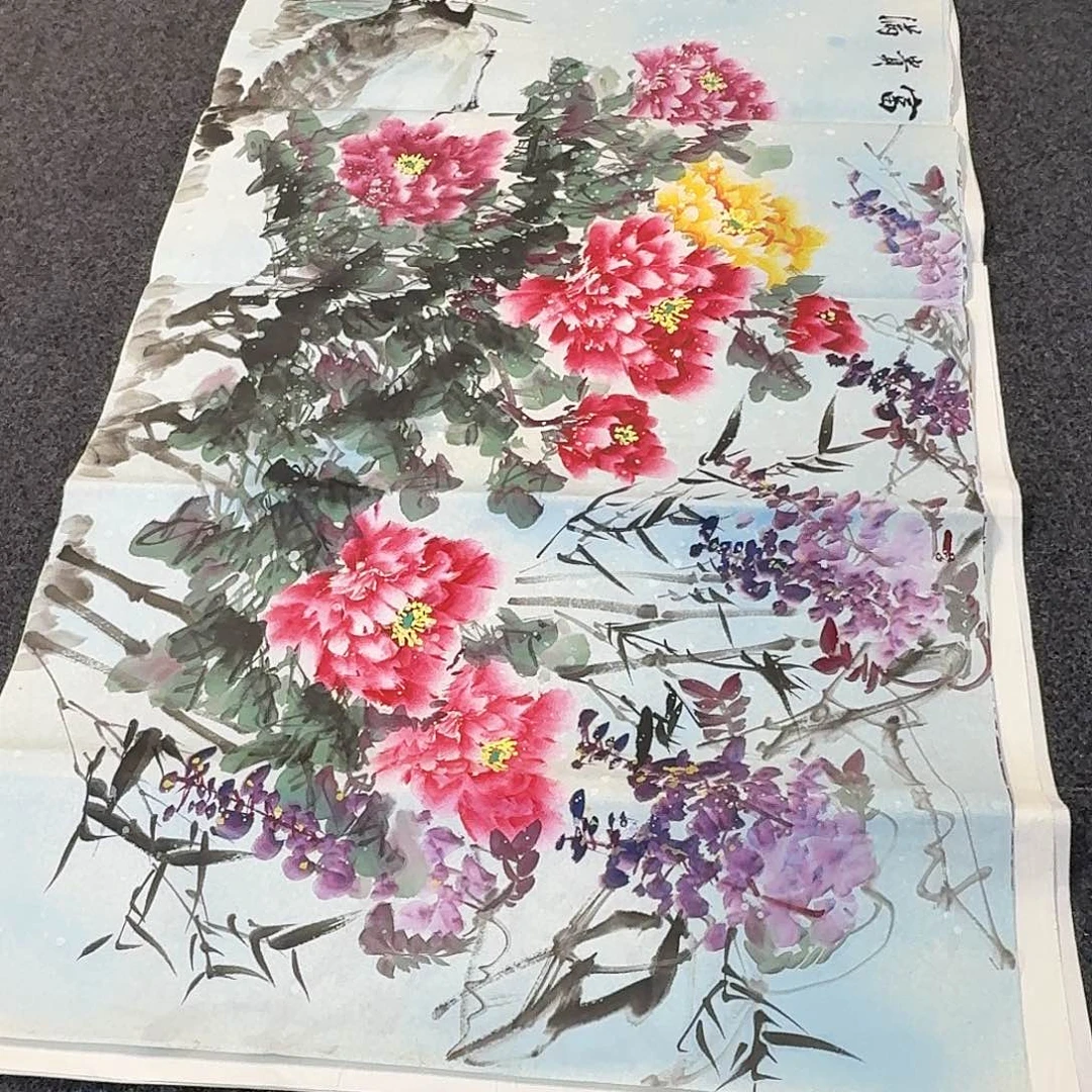 纯手绘国画作品好看六尺