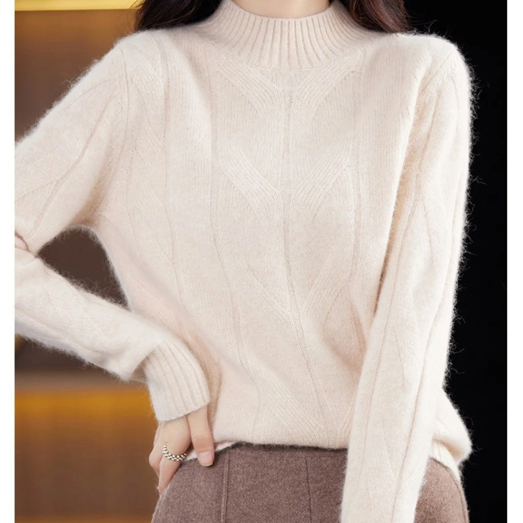 简单时尚默认瑕疵类型百搭宽松毛衣