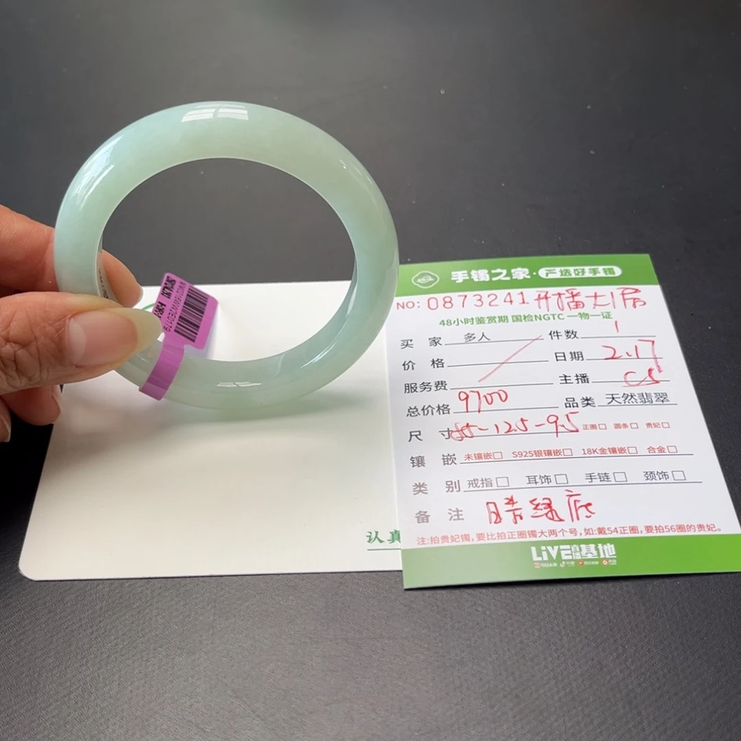翡翠手镯未镶嵌多人