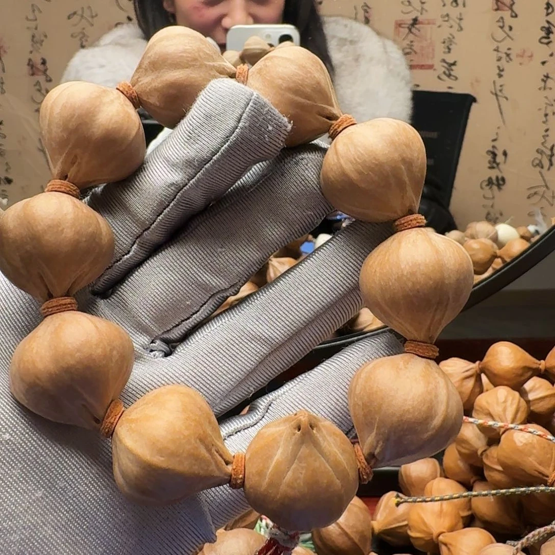 七***安橄榄核手串精品四花