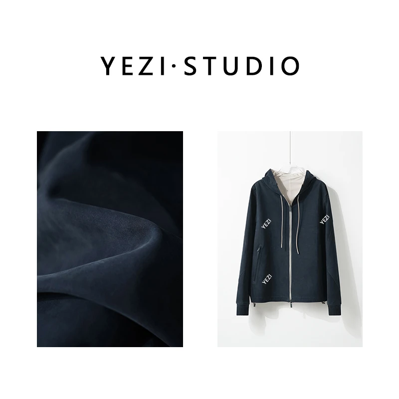 【双面-黑标级】新西兰小胎牛皮正绒杰*亚同款夹克连帽外套25324007