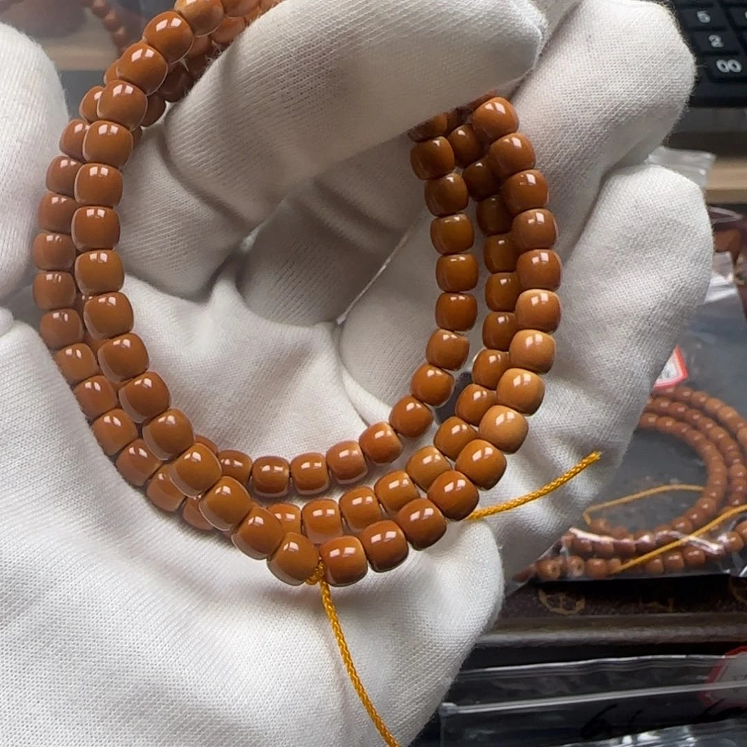 手串橄榄核老挝长串正三花极限弧6.2mm