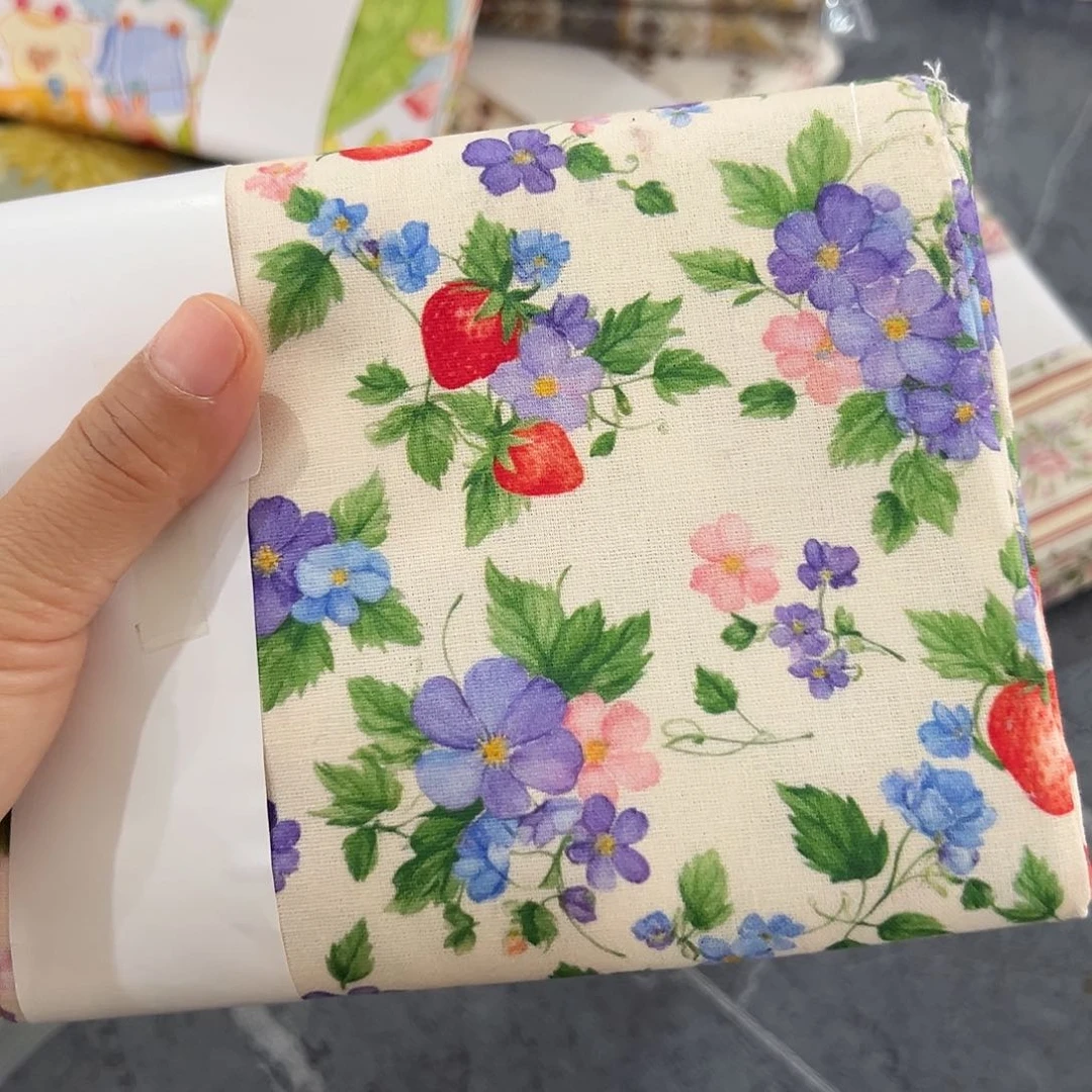 一码纯棉平布0.9x1.1米宽果子布艺