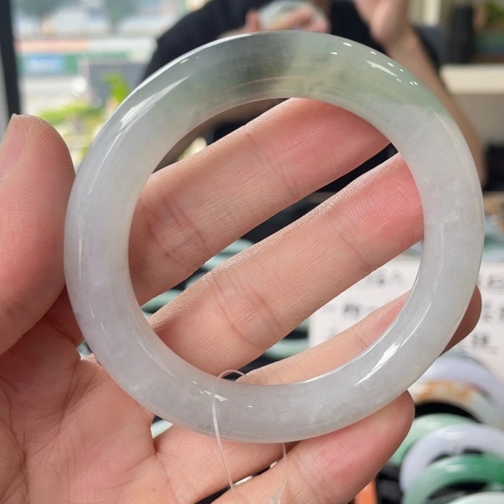 翡翠未镶嵌手镯54.9