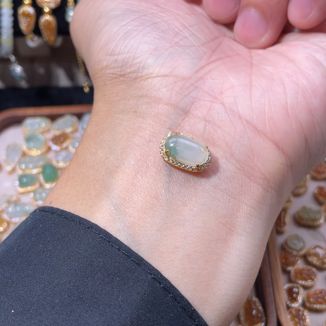 翡翠银S925镶嵌颈饰