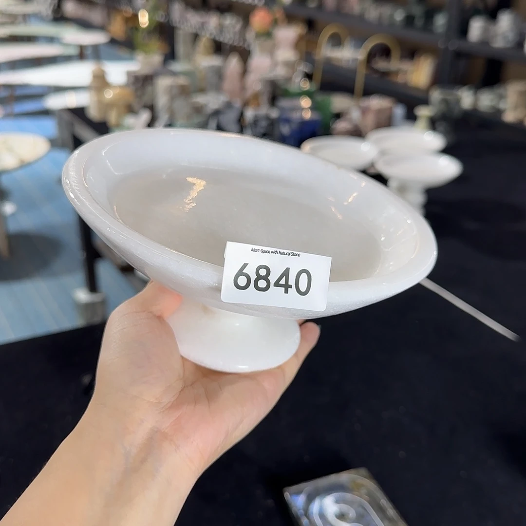 6840希腊白水晶果盘矮