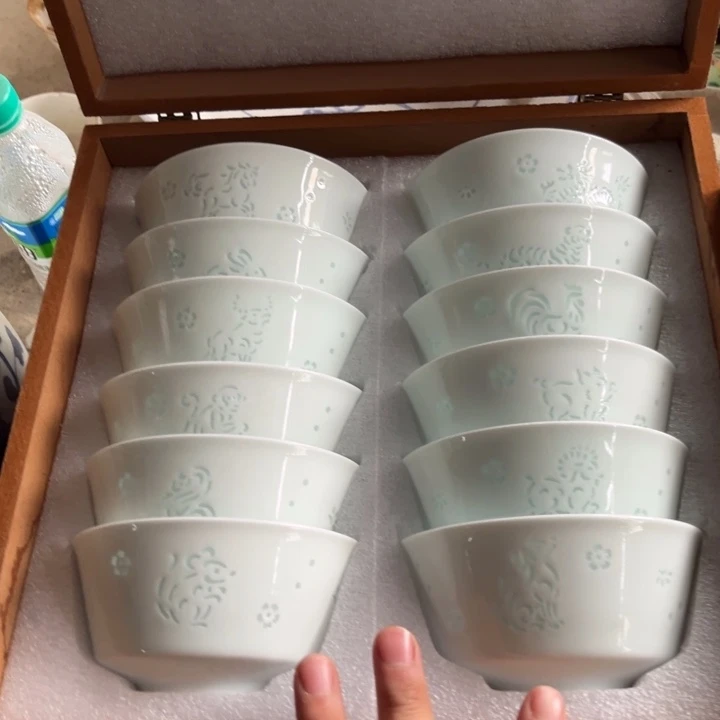 碗陶景德镇高温细白瓷餐具