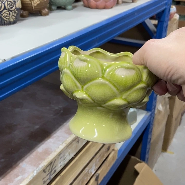 陶瓷花盆单场满9.9发11*10瑕疵