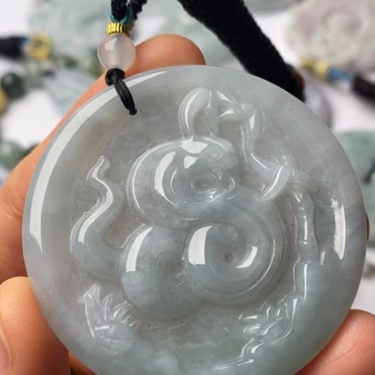 翡翠未镶嵌挂件翡翠