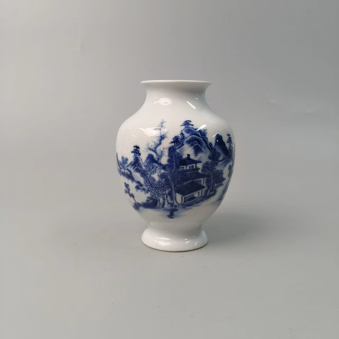 青花山水萝卜尊5170022