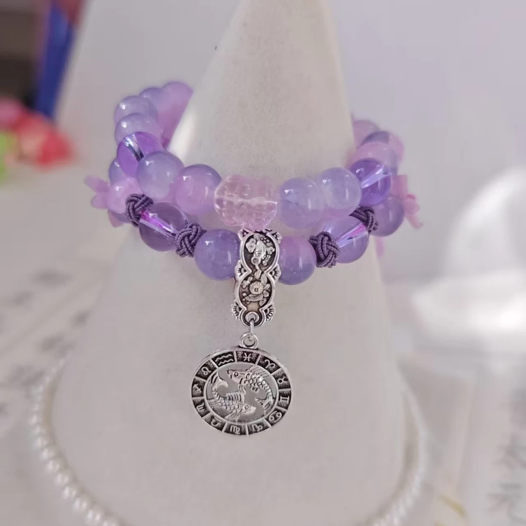 合金琉璃手链 十二星座精美琉璃手串送闺蜜送朋友生日礼物百搭