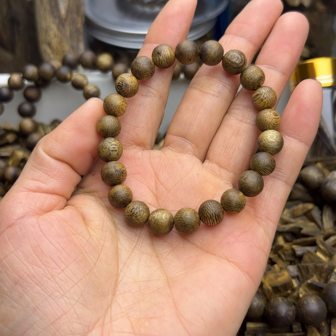 沉香手串金*右奇楠沉香手串8mm