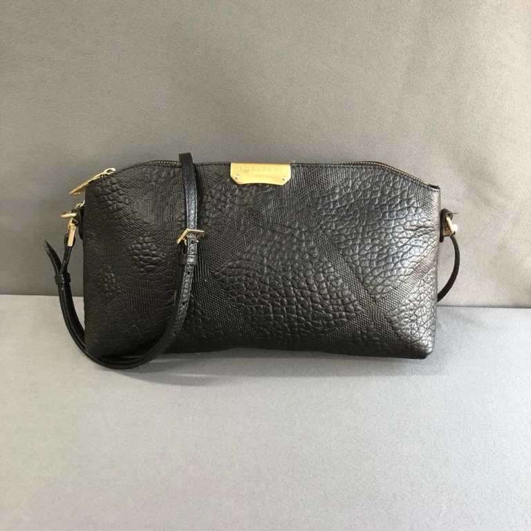 95新 BURBERRY/博柏利 拾锦奢品 巴宝莉黑色单肩包