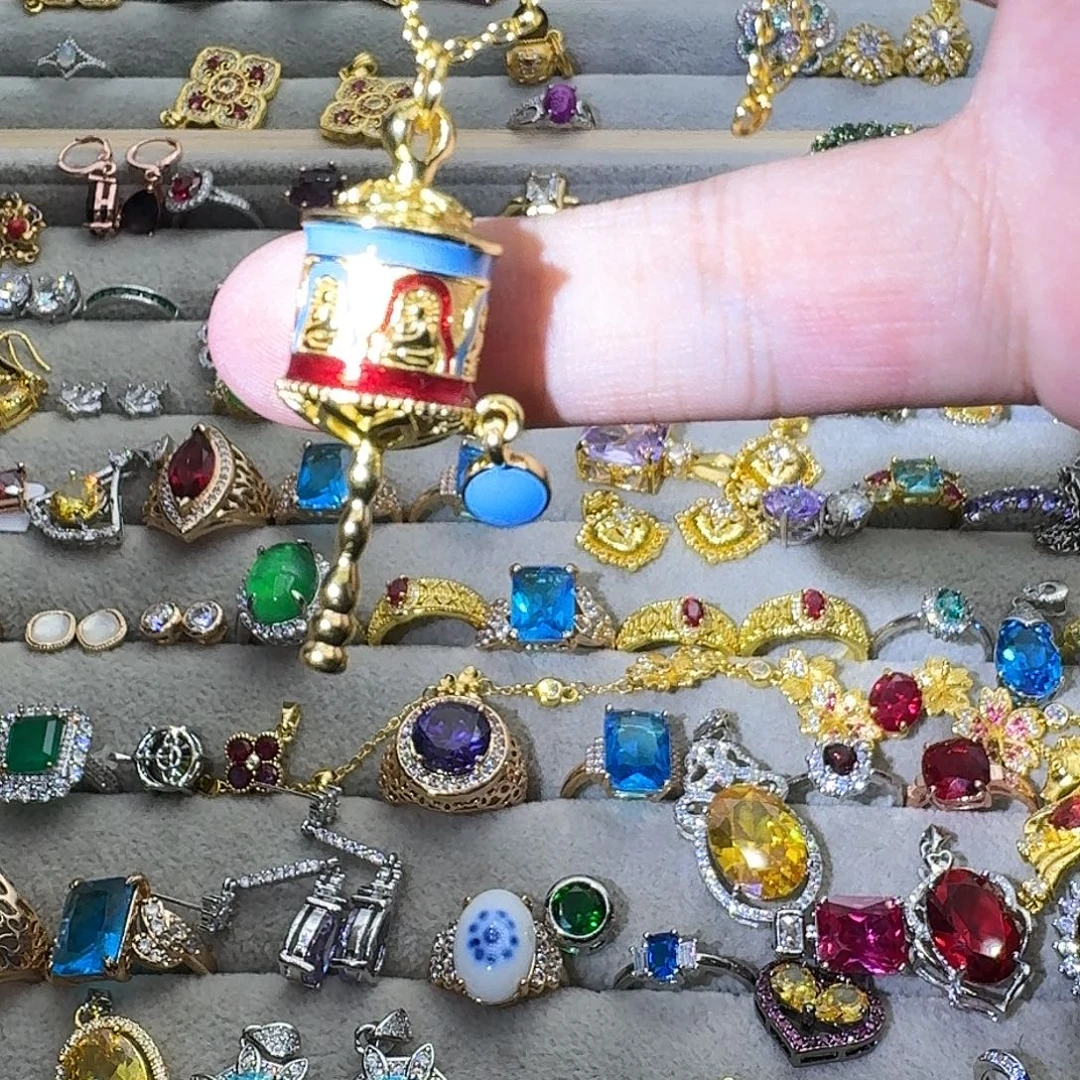 戒指水晶银S925镶嵌