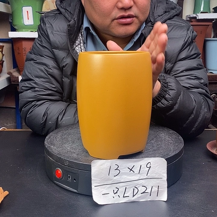 紫砂花盆货号一只LD211