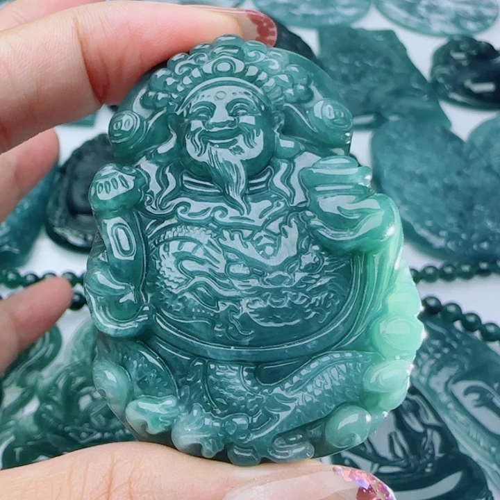 翡翠未镶嵌颈饰多样性发货天然A货翡翠