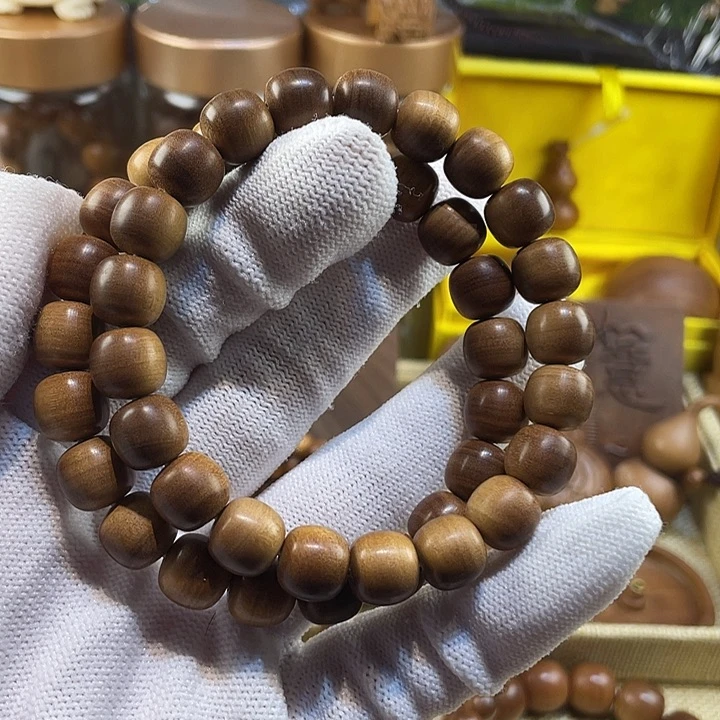 檀香木手串/手链?****?老山檀香9.5x10蕉糖糖精品
