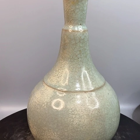 摆件汝窑长颈瓶造型美观