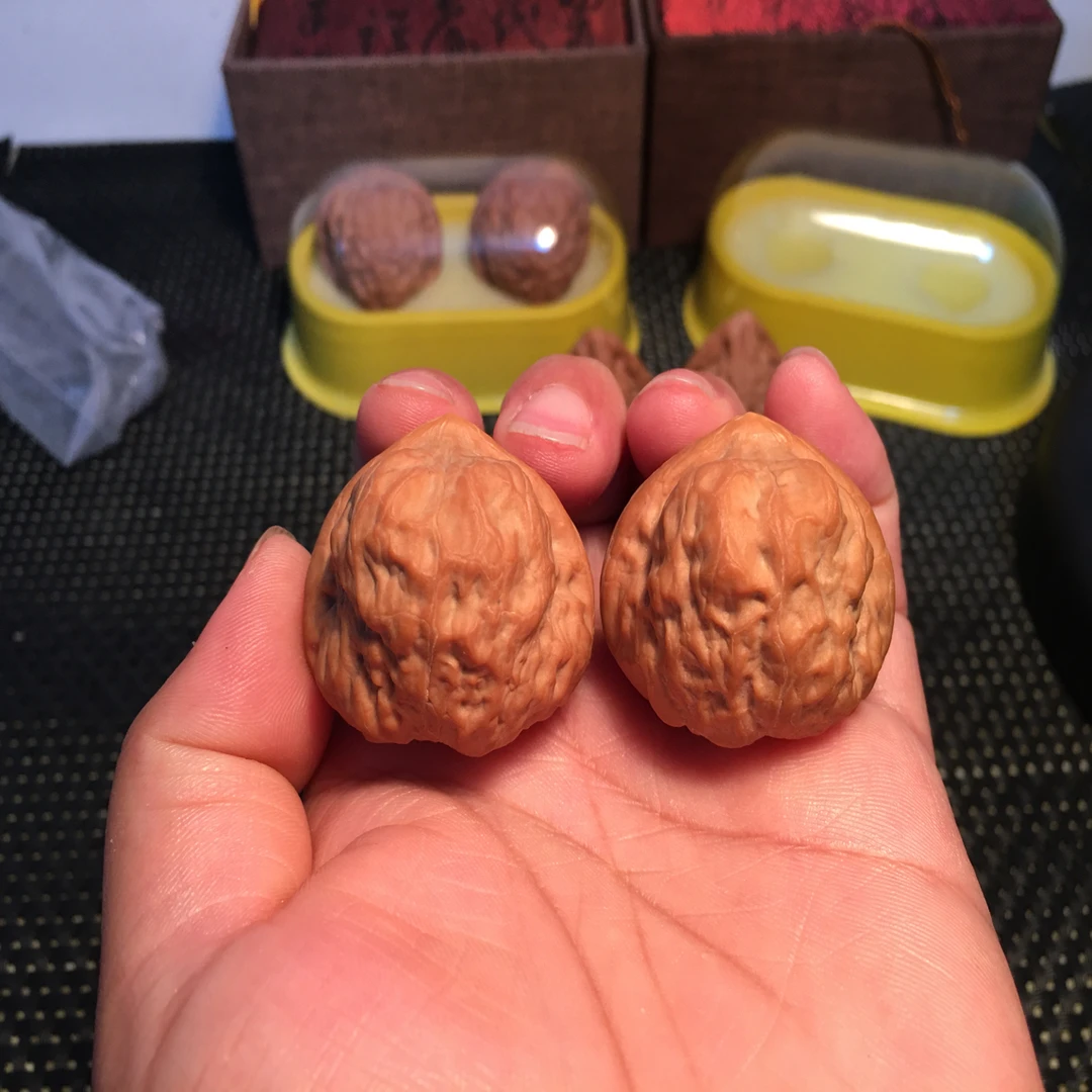 文玩核桃精品小众三角古蟾35尺寸指尖把玩文玩手把件