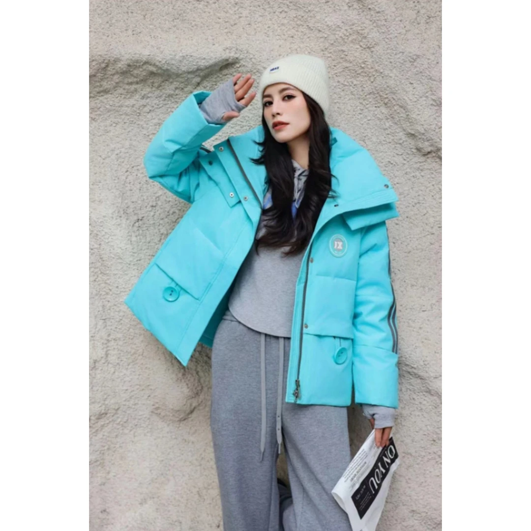 【珀嫚服饰】冬季新款潮牌连帽设计感时尚休闲羽绒服24-353-886678