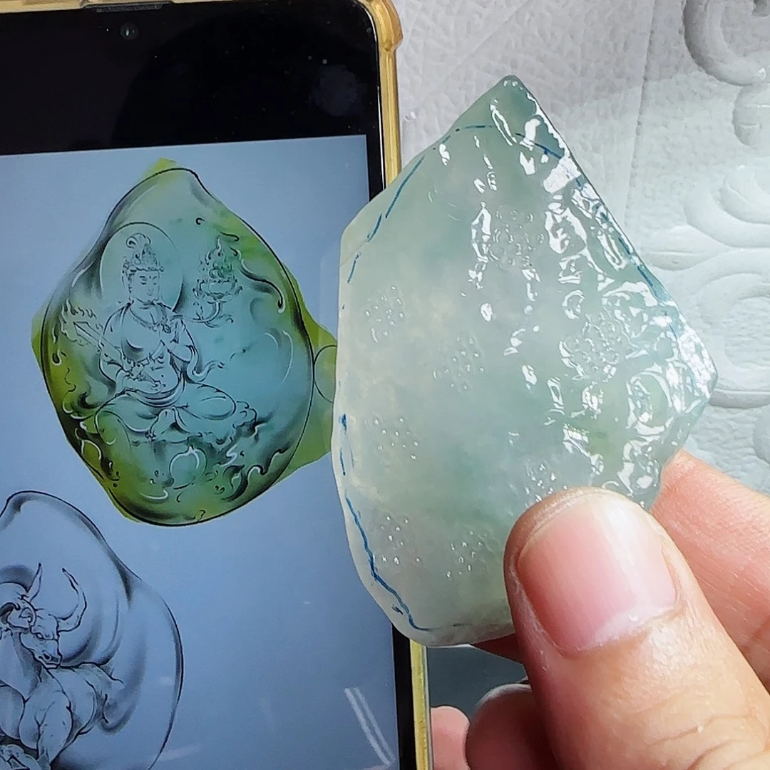 未镶嵌定制翡翠缅甸天然A货翡翠含老师工艺