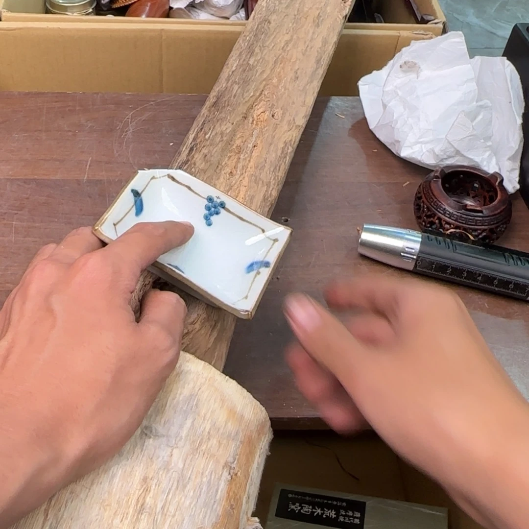 陶瓷孤品单件车里拍木*