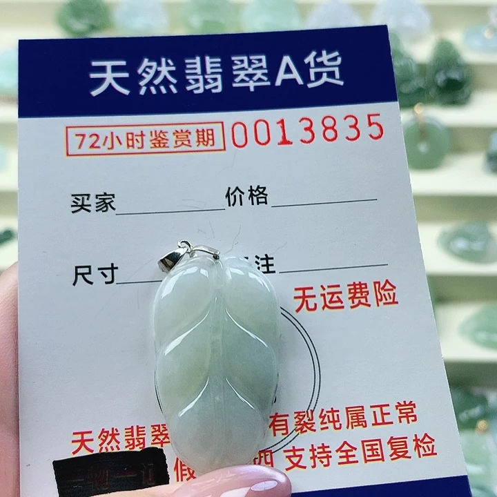 翡翠未镶嵌颈饰吊