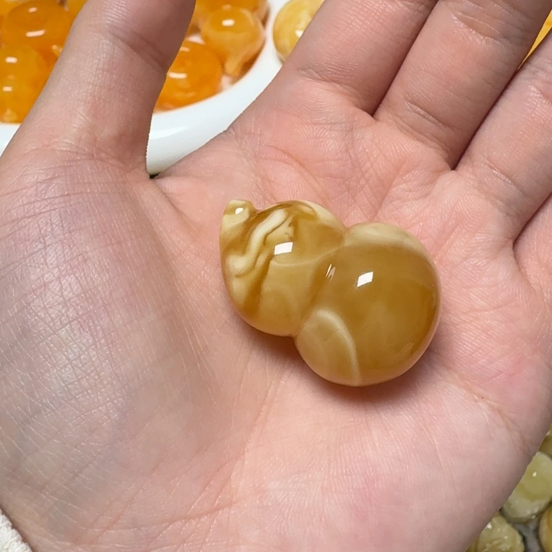 蜜蜡未镶嵌裸石蜜蜡葫芦