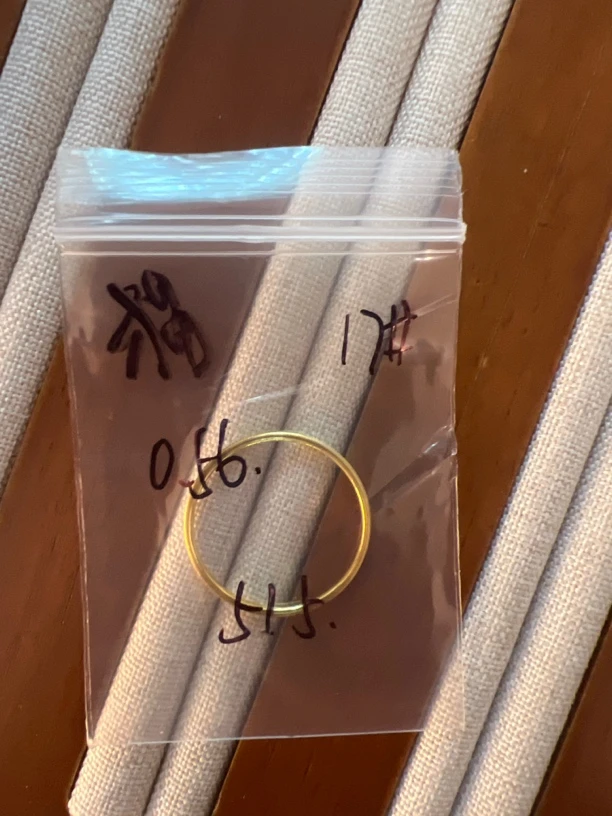 克重0.56 17号 猫眼戒指 足金999