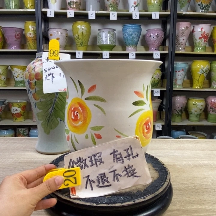 景德镇高温陶瓷花盆