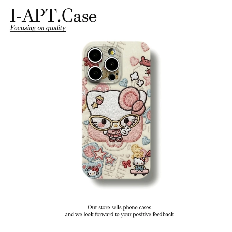 大眼镜KT比耶菲林软壳适用iPhone苹果17手机壳华为oppo小米vivo新