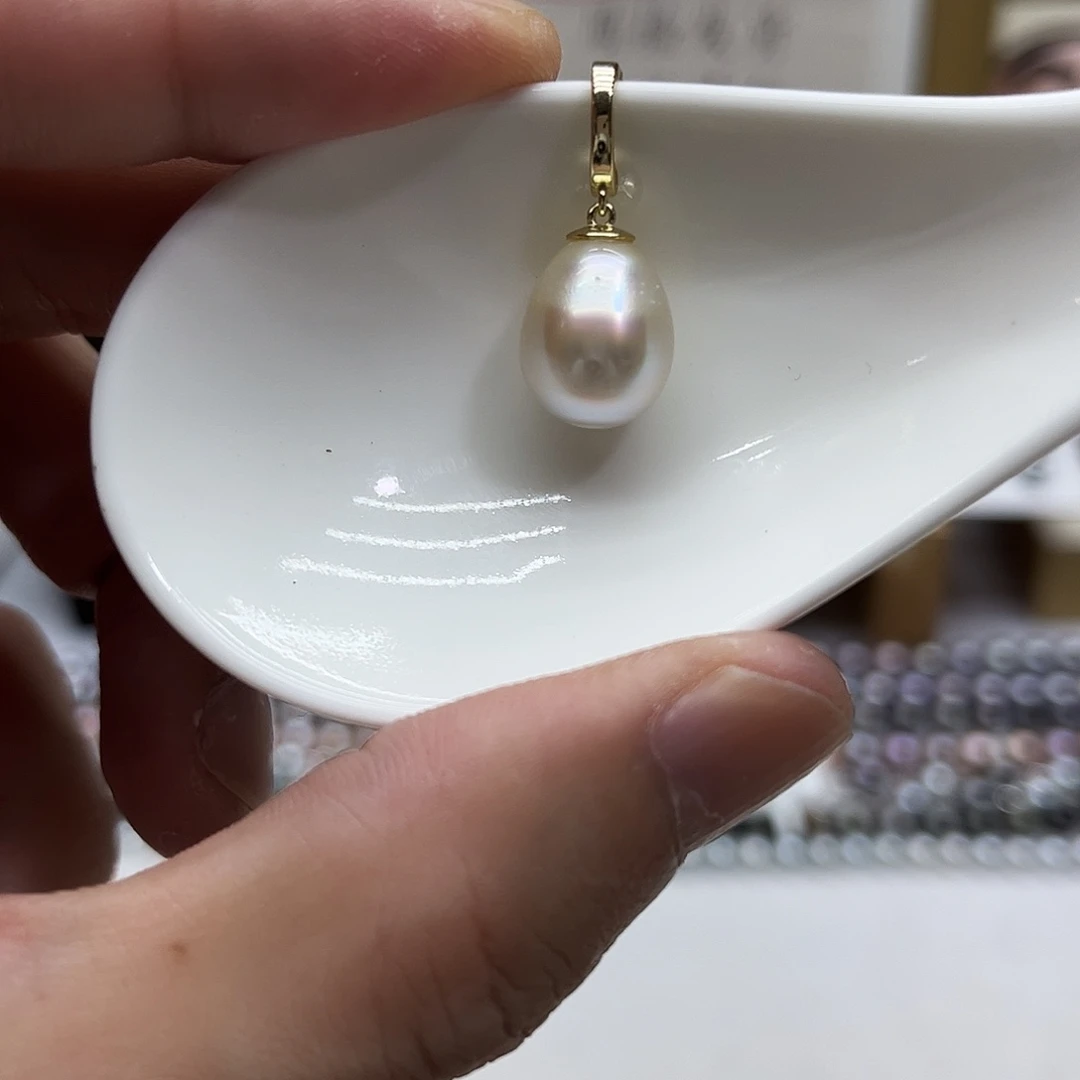 颈饰银S925镶嵌海水珍珠