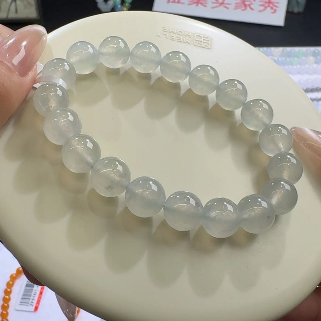 未镶嵌手串翡翠白月光卡10