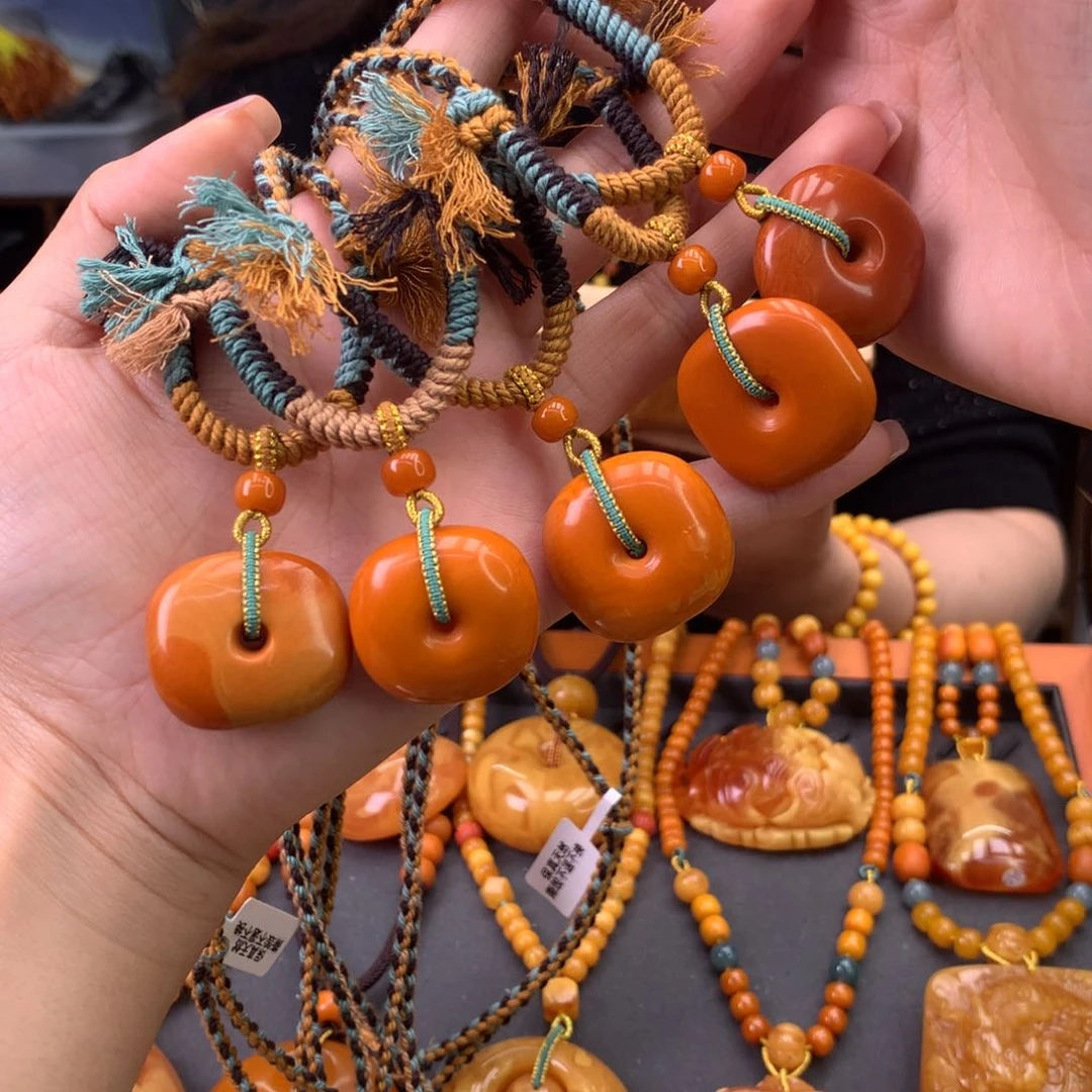 未镶嵌颈饰蜜蜡多样性发一