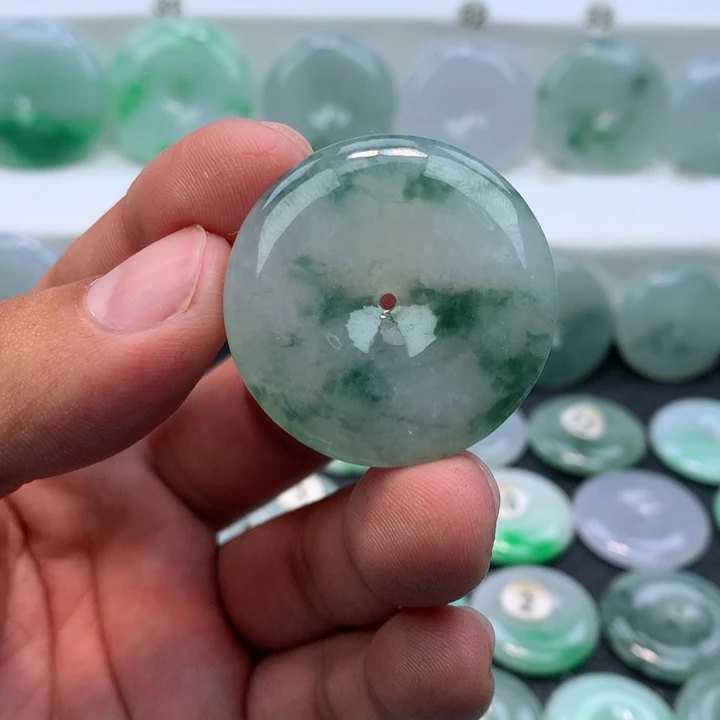 颈饰未镶嵌翡翠缅甸天然A货翡翠34.7-7.2