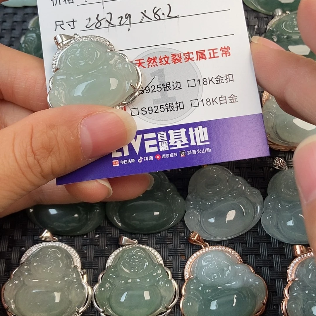 翡翠银S925镶嵌颈饰