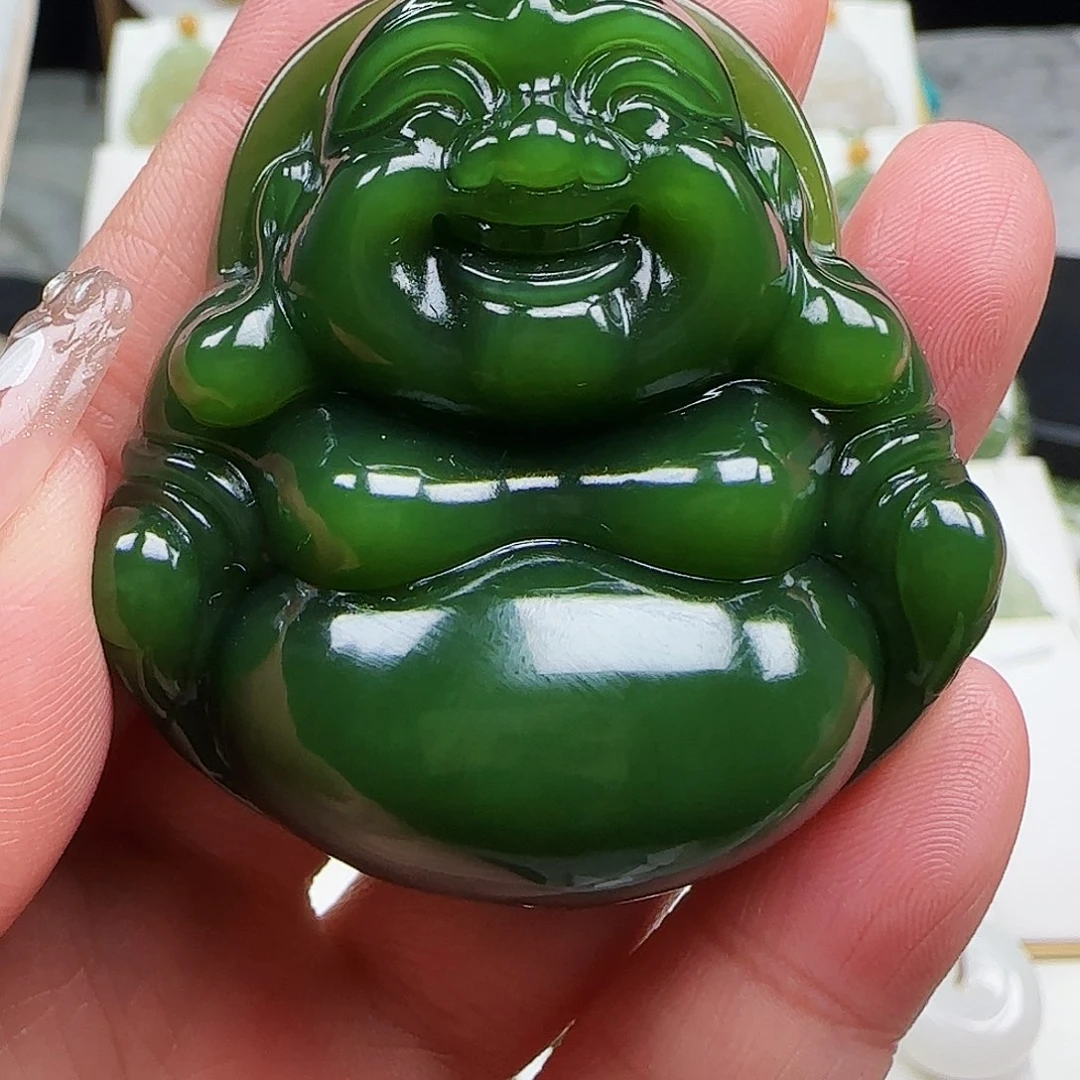 和田玉足金镶嵌颈饰53