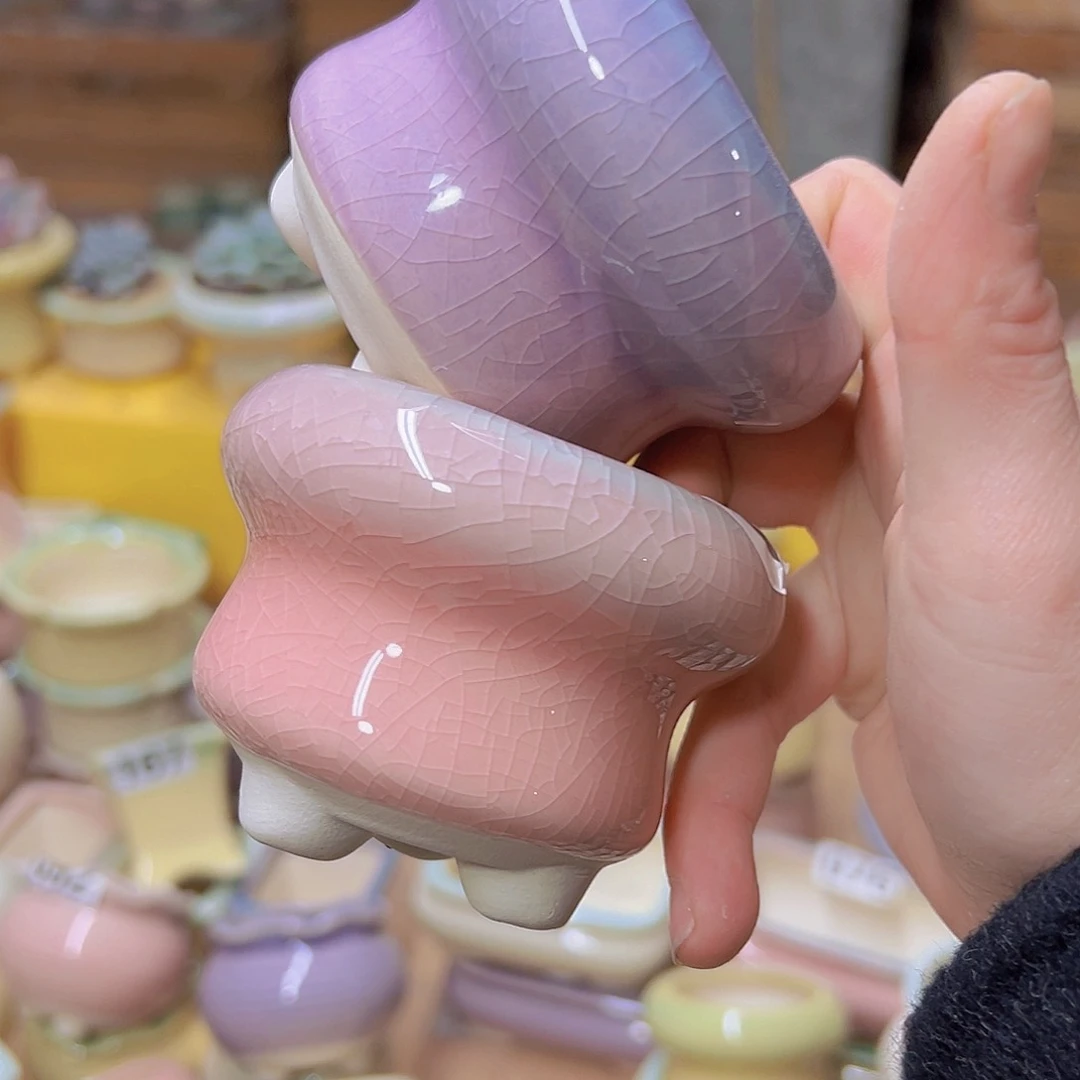 红陶陶瓷花盆当场满12包邮