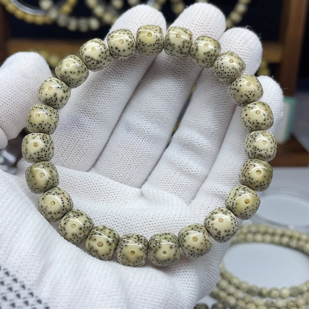 星月菩提手串10-9，青花月朗星稀