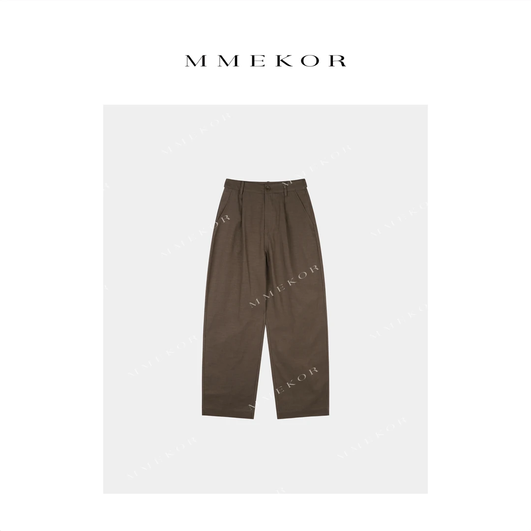 MMEKOR“板栗裤”2025新款秋款末日美拉德风轻通勤休闲裤 79923