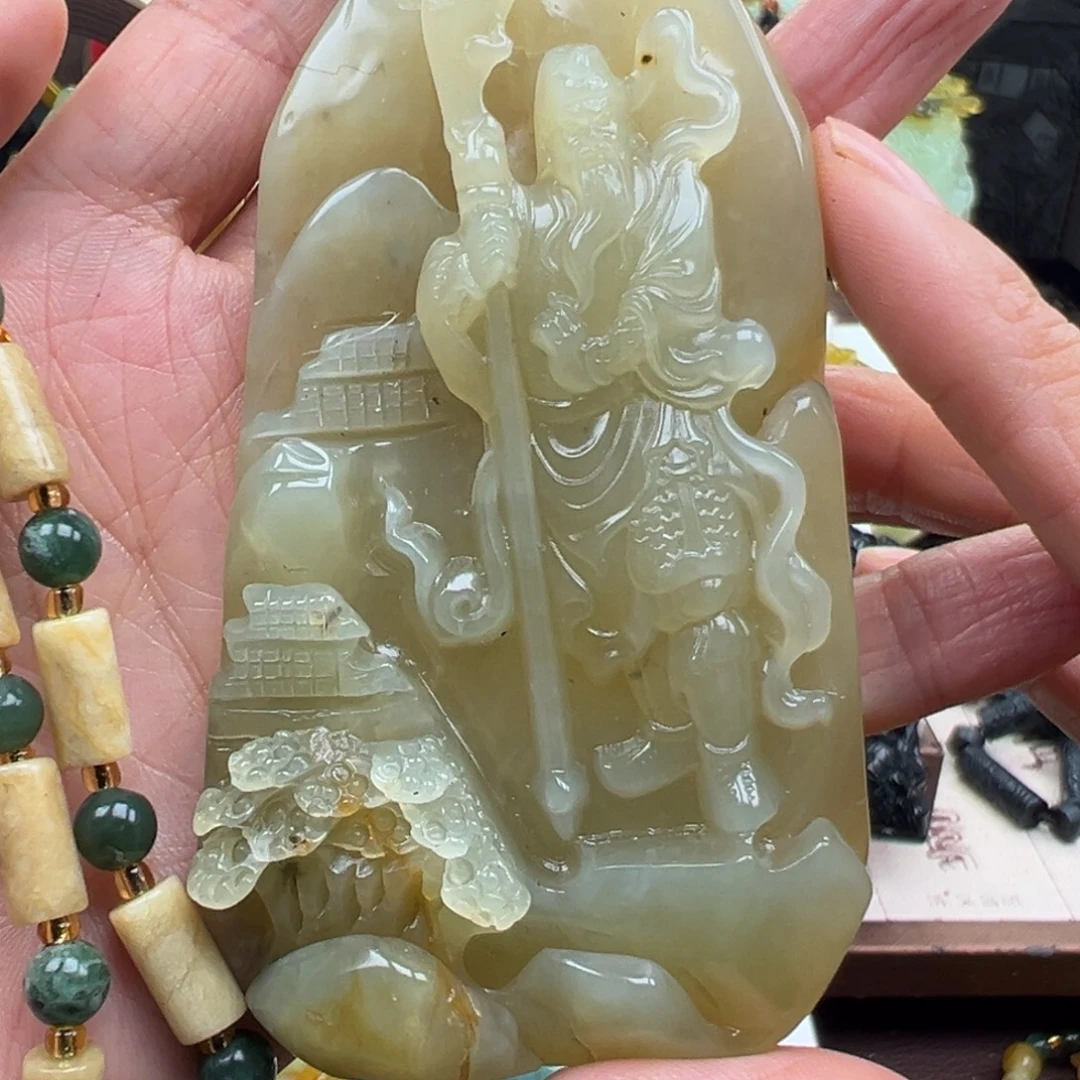 岫玉未镶嵌挂件挂件