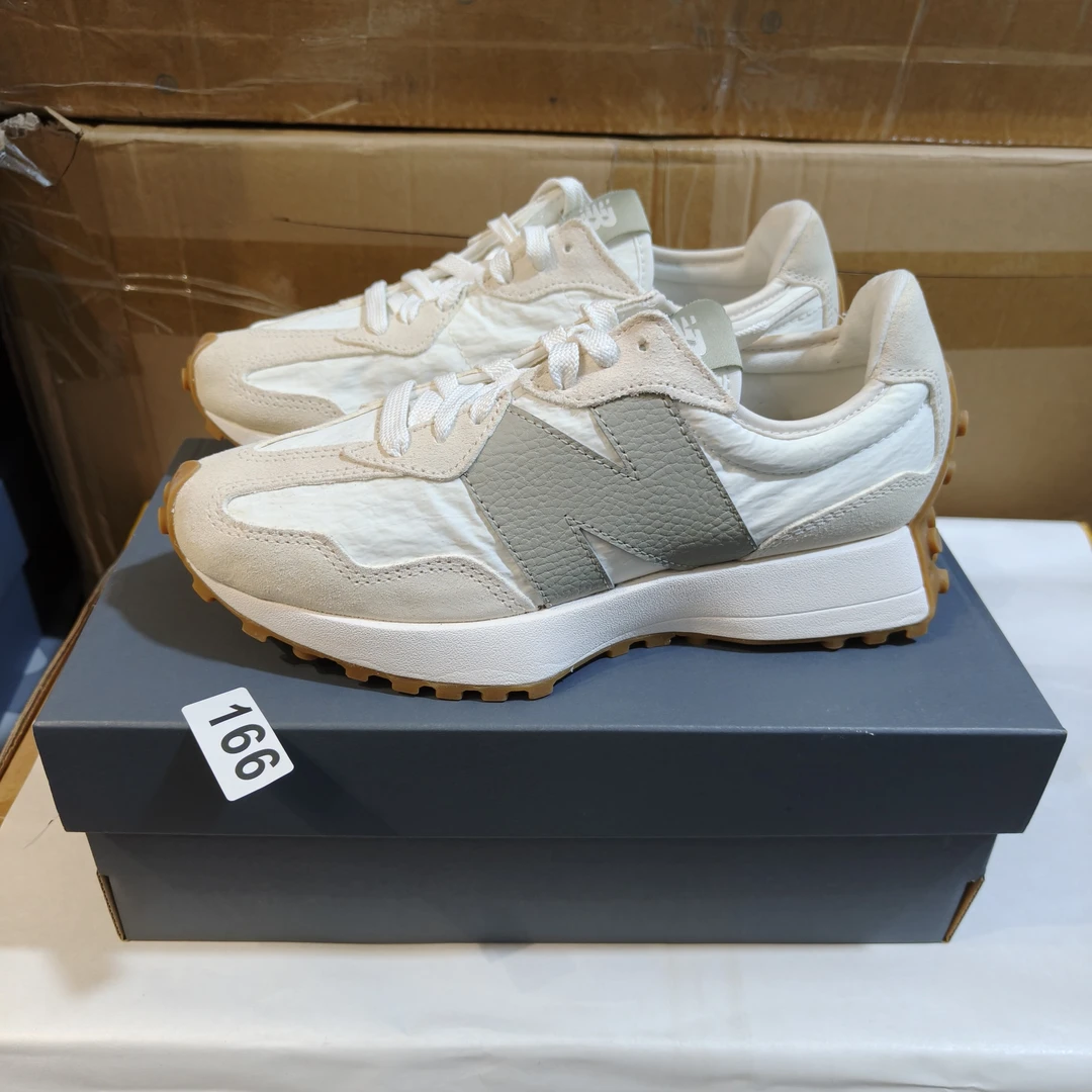 38码-New Balance NB 327 低帮 复古板鞋 男女同款 白绿色