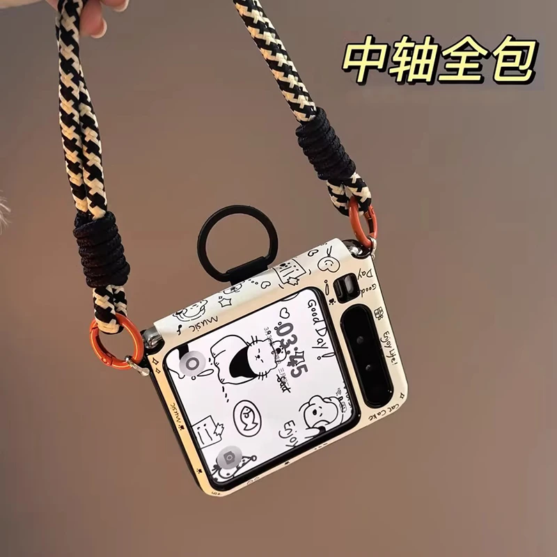 卡通图案适用华为purax手机壳新全包典藏版pocket2铰链mixflip