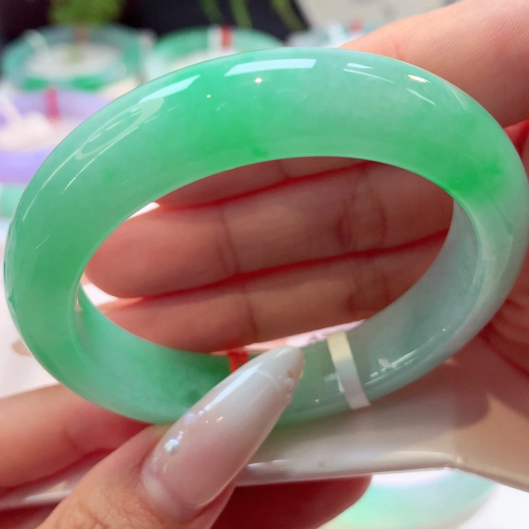 未镶嵌手镯翡翠正圈45号66