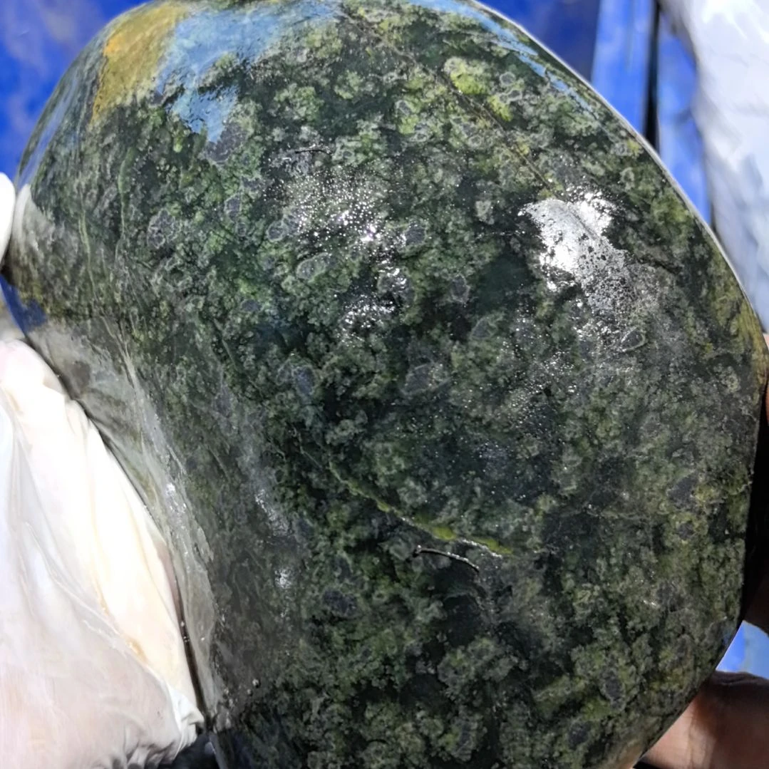 随***舞藏玉药王石原石一个摆件