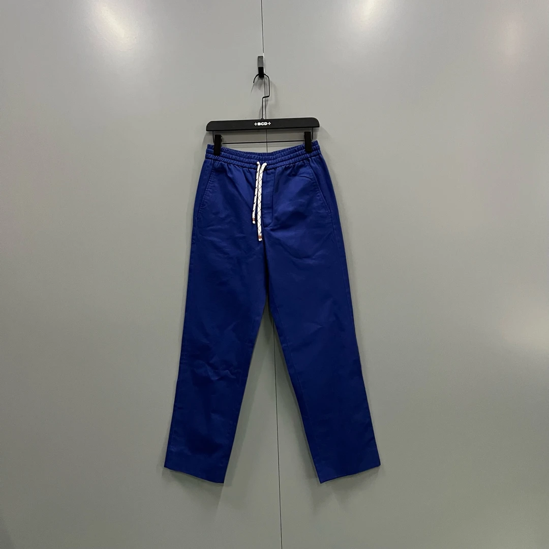 未使用 GUCCI/古驰 jp128 蓝色字母logo印花直筒裤 44码 015975